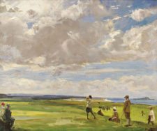 Sir John Lavery (1856–1941) Golfing at North Berwick