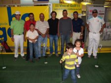 Los líderes de la PGA de Venezuela en el Centro de Práctica y Exhibición de Golf EPA en el Sambil Maracaibo