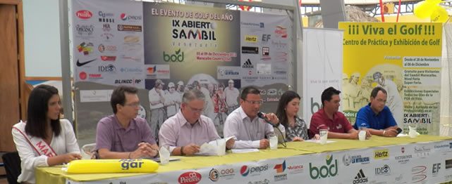 Invitación a la Rueda de Prensa del IX Abierto de Golf  Sambil Venezuela