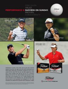 Performance de Titleist es celebrar el domingo