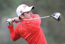 El argentino Julián Etulain en acción esta mañana en el Club de Golf México durante la primera ronda del 55º Abierto Mexicano de Golf. El torneo es el primero de los quince que integran en el calendario de la temporada 2013 del PGA TOUR Latinoamérica. Crédito: Enrique Berardi/PGA TOUR