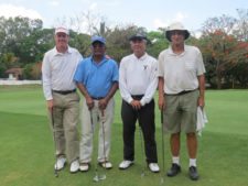 Robert Askew (Campeón Gross Senior), Mario Sánchez (Sub-Campeón Neto Senior), Jovan Vukelja y Charles Van-Cleef