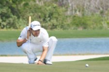 Mérida, México (Mayo 17, 2013) - El colombiano Manuel Villegas en acción este viernes durante la segunda ronda del Mundo Maya Open. El torneo es el sexto evento de la temporada 2013 del NEC Series-PGA TOUR Latinoamérica y se disputa en el campo El Jaguar del Yucatán Country Club en Mérida, México. Crédito: Enrique Berardi/PGA TOUR