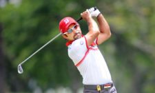 Pereira, Colombia (Mayo 2, 2013) - El mexicano Manuel Inman pega un hierro en el fairway del hoyo 16 durante la primera ronda del 66º Arturo Calle Colombian Open presentado por Diners Club International. El evento se desarrolla desde hoy en el Club Campestre de Pereira y es el quinto de la temporada 2013 del NEC Series PGA TOUR Latinoamérica. Crédito: Enrique Berardi/PGA TOUR