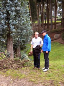 Scott Miller en la cancha del Club Los Lagartos