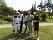 Marcos Sosa, Jesús Liendo, Sandra Wilkinson, José Rangel y Gustavo Tineo.Tee Hoyo 9 - Julio 5'13