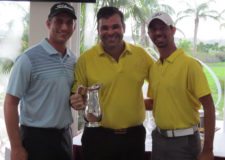 Nick Altman, Alejandro Domínguez (1er. Neto Cat C) y Miguel Ordoñez