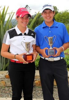 Isabella Cárdenas y Felipe Ramírez, en 12-13 años /infantil13-12.13 (Cortesía Fedegolf)