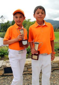 Sara Torres y Nicolás Sabogal (hasta 9 años /infantil13-14 (Cortesía Fedegolf)