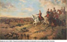 Batalla de Junín (1824) Panamá consolida unión a Gran Colombia