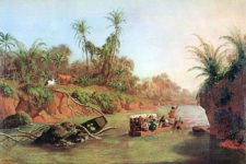 Nahl 1850, El Istmo de Panamá a la altura del río Chagres (cortesía commons.wikimedia.org )