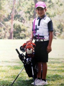 “Quiero ser golfista toda mi vida”