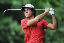 BUENOS AIRES, ARGENTINA - NOV. 28, 2013: File photo of Sebastián Vázquez of Mexico, who holds the outright lead after the first round of the Personal Classic presented by BlackBerry at La Reserva Cardales. / Una foto de archivo del mexicano Sebastián Vázquez, queen ocupa el liderato absoluto tras la primera ronda del Personal Classic presentado por BlackBerry en La Reserva Cardales.