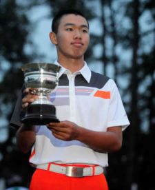 Tianlang Guan Mejor Amateur Masters 2013 (cortesía www.augusta.com)