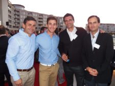 Claudio Rivas (Director Técnico PGA LA), Jugador, Federico Diner y Luís Felipe Ánvarez (Tileist)