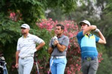 LIMA, PERÚ ENERO 15, 2014: El mexicano Rodolfo Cazaubón en acción durante la segunda ronda del primer Torneo de Clasificación para la temporada 2014 del NEC Series-PGA TOUR Latinoamérica en el Country Club La Planicie en Lima, Perú. (Walter Mendiola/PGA TOUR)