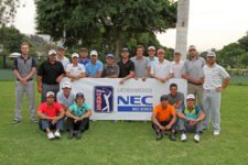 LIMA, PERÚ ENERO 17, 2014: Este es el grupo de 20 jugadores que ganaron estatus totalmente exento al terminar en el top 20 del primer Torneo de Clasificación para la temporada 2014 del NEC Series-PGA TOUR Latinoamérica. El evento se disputó en el Country Club La Planicie en Lima, Perú. (Walter Mendiola/PGA TOUR)