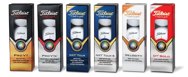 Titleist avanza aún más su rendimiento en 2014 con las nuevas pelotas NXT Tour, NXT Tour S, Velocity y DT Solo