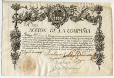 Compania Guipuzcoana Acción 2124 Madrid 1º de junio 1752