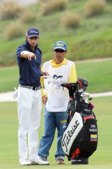 El colombiano David Vanegas durante la tercera ronda del 67° Arturo Calle Colombian Open presentado por Diners Club en el Ruitoque Golf Country Club (Enrique Berardi/PGA TOUR)