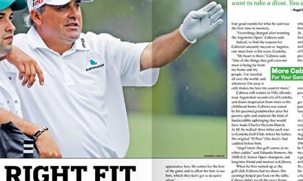 Ángel Cabrera en Golfweek, Abril 4, 2014