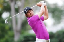 CÓRDOBA, ARGENTINA - ABRIL 17, 2014: El argentino Emilio Domínguez en acción durante la primera ronda del 83° Abierto OSDE del Centro presentado por FiberCorp, evento que dio inicio este jueves en el Córdoba Golf Club. Enrique Berardi/PGA TOUR