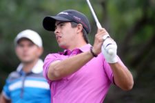 MONTEVIDEO, URUGUAY - ABRIL 24, 2014: El estadounidense Austin Graham durante la primera ronda del Roberto De Vicenzo Invitational Copa NEC en el Club de Golf del Uruguay. Enrique Berardi/PGA TOUR