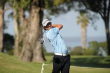 MONTEVIDEO, URUGUAY - ABRIL 24, 2014: El argentino Emilio Domínguez durante la primera ronda del Roberto De Vicenzo Invitational Copa NEC en el Club de Golf del Uruguay. Enrique Berardi/PGA TOUR