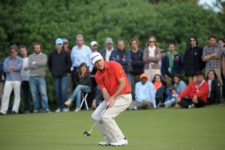 MONTEVIDEO, URUGUAY - 27 de abril: Ty Capps durante la ronda final del Roberto De Vicenzo Invitacional Copa NEC en el Club de Golf del Uruguay el 27 de abril de 2014. Enrique Berardi/PGA TOUR