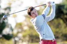 MONTEVIDEO, URUGUAY - ABRIL 26, 2014: El mexicano Mauricio Azcué durante la tercera ronda del Roberto De Vicenzo Invitational Copa NEC en el Club de Golf del Uruguay. Enrique Berardi/PGA TOUR