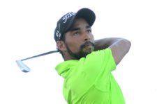 Río Hato, Panamá (MAYO 22, 2014): El panameño Omar Tejeira durante la primera ronda del Lexus Panama Classic en Buenaventura Golf Club.. Enrique Berardi/PGA TOUR