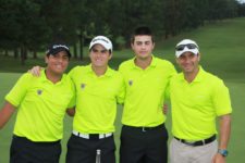 Alejandro Perazzo, Jorge García, Gustavo Morante y Coach Daniel Escalera - Punta del Este, Uruguay 2014