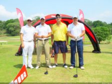 Gabriel Barletta, Osvaldo Espino, José Luis García de Paredes y participante del evento