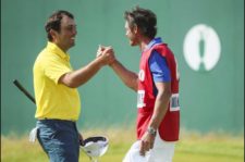 Francesco Molinari en green del 18 (Andrew Redington / Getty Images)