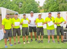 Mike Dunne, Luis Picard-Ami y Carlos Raul Barriga; Campeones del Faydola Invitational 2014