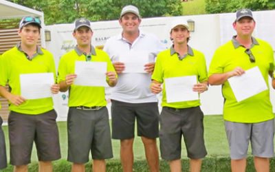 Mike Dunne, Luis Picard-Ami y Carlos Raul Barriga; Campeones del Faydola Invitational 2014