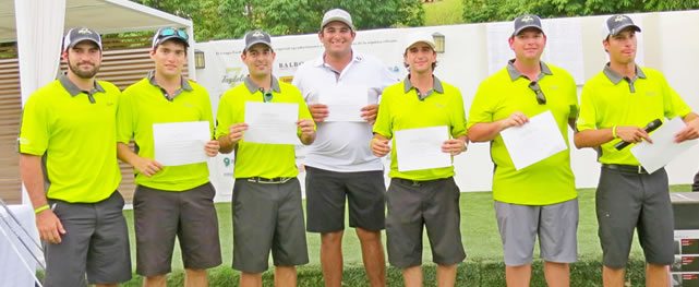 Mike Dunne, Luis Picard-Ami y Carlos Raul Barriga; Campeones del Faydola Invitational 2014