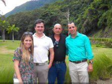 Leonela da Silva (Joyería Vagú)-Luís Rivas (Pres.Comisión Golf IZCC)-Jaime Álvarez (Superintendente IZCC) - Carlos Soucy (Pres. IZCC)