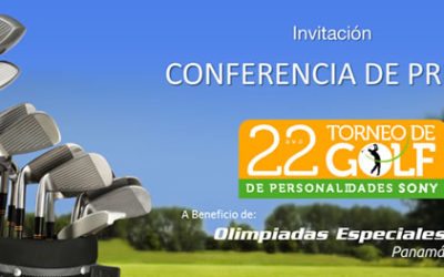 Invitación a la rueda de prensa del 22avo Torneo de Golf de Personalidades Sony