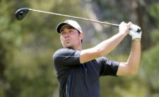 QUITO, ECUADOR (SEP. 27, 2014) El mexicano Mauricio Azcué pega su tiro de salida en el hoyo 9 durante la tercera ronda del All You Need Is Ecuador Open en el Quito Tenis y Golf Club. (Enrique Berardi/PGA TOUR)