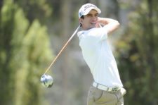 QUITO, ECUADOR (SEP. 25, 2014) El colombiano Juan Pablo Luna pega su tiro de salida en el hoyo 18 durante la primera ronda del All You Need Is Ecuador Open en el Quito Tenis y Golf Club. (Enrique Berardi/PGA TOUR)