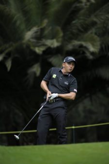 ESTADO DE MEXICO, MEXICO - (OCT. 18, 2014) El colombiano Oscar Álvarez pega su tiro de salida en el hoyo 14 durante la tercera ronda del 56º TransAmerican Power Products CRV Abierto Mexicano del Golf presentado por Heineken en el Club de Golf Chapultepec. (Enrique Berardi/PGA TOUR)