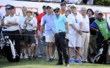 BUENOS AIRES, ARGENTINA - (OCT. 25, 2014) - El argentino Julián Etulain después de pegar su tiro de salida en el hoyo 16 durante la tercera ronda de la Bridgestone America's Golf Cup en Olivos Golf Club. (Enrique Berardi/PGA TOUR)