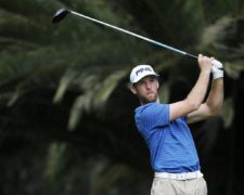 ESTADO DE MEXICO, MEXICO - OCTOBER 18:Chris Gilman of the U.S tees off on the14th hole during the third round of the 56ºTransAmerican Power Products CRV Mexico Open presented by Heineken at Club de Golf Chapultepec on October 18, 2014 in Estado de Mexico, Mexico. (Photo by Enrique Berardi/PGA TOUR)