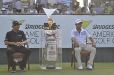 Domínguez & Echenique & Maleta de Tiger Woods (cortesía Fairway.com.ar Gustavo Álvarez)