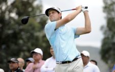 BOGOTA, COLOMBIA - OCTOBER 5: Brad Hopfinger the US tees off on the 4th hole during the final round of the Arturo Calle Colombian Classic Presentado por Avianca at Pueblo Viejo Country Club on October 5, 2014 in Bogota, Colombia. (Enrique Berardi/PGA TOUR)