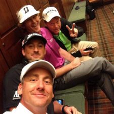 Ian Poulter, Graeme McDowell, Snedeker y Tom Watson (cortesía www.golfdigest.com)