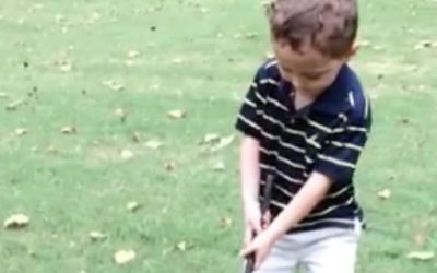 Video: César Daniel de swing completo con su drive en Izcaragua