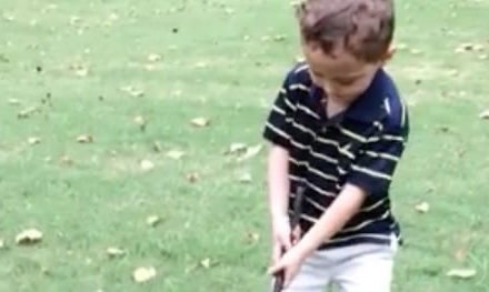 Video: César Daniel de swing completo con su drive en Izcaragua