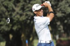 LIMA, PERU - NOVEMBER 2: Robert Rohanna of the U.S tees off on the 16th hole during the final round of the Lexus Perú Open presentado por Scotiabank at Los Inkas Golf Club on November 2, 2014 in Lima, Peru. (Enrique Berardi/PGA TOUR)